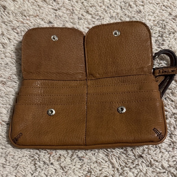 Brown Leather Wristlet Brighton - Picture 3 of 4